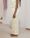 BASERANGE France Silk Linen SEPIA Casual Pants BAS-TRSE-LI-SU25-ZONG BAS-TRSE-SS-SU25-LIME GREEN